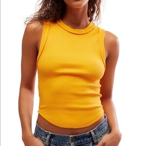 We The Free Kate Tank In Yellow Size S